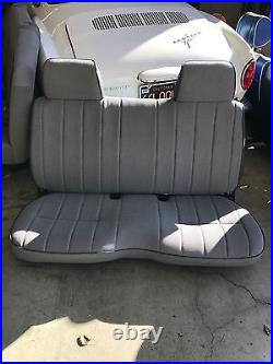 TOYOTA Pickup Bench Seat Covers 1987-94 CHARCOAL GREY VINYL (Lg. Center cut out)