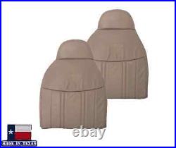 Tan LEATHER 60/40 Bench Seat Covers 1997 1998 Ford F150 Lariat XLT Extended Cab