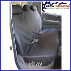 Toyota Hilux Double Cab 2005-16 Rear Bench Waterproof Seat Cover (black)