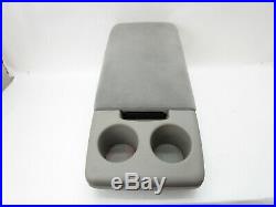 Toyota Tundra Center Console Armrest Cup Holder Fold Down Gray Fabric 00-04