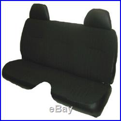 Triple Stitched Thick Black Bench Seat Cover Large Notched Cushion Custom Fit