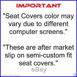Triple Stitched Thick Small Pickup Truck BLUE Solid Bench Seat Cover Custom Fit