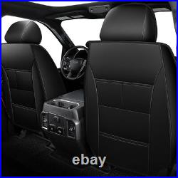 Truck 5-Seat Covers for Ford F-150 Crew Cab 2009-2024 Faux Leather Full Set