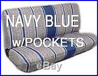 Truck Bench Seat Cover Saddle Blanket NAVY BLUE 1pc Full Size Ford Chevy Dodge