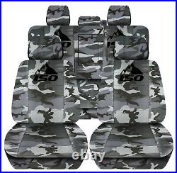 Truck Seat Covers Fits 2015-2018 Ford F150 Front & Rear Camouflage Seat Covers