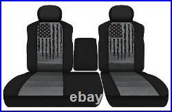 Two Front Seat Covers Fits 1999-2004 Toyota Tundra 40-60 Split Bench