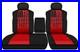 Two Front Seat Covers Fits 1999-2004 Toyota Tundra Split Bench Tattered Flag