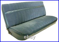 UP80C02NAVYBLUE Brothers Trucks Front Bench Seat Cover Vinyl With Velour