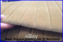 US Auto Triple Stitched Thick Beige Bench Seat Cover Large Notched Cushion