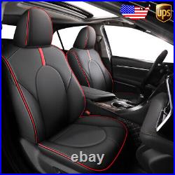 US For Toyota Camry 2018-2023 Car Custom Fit Leather Seat Cover Front+Rear Set