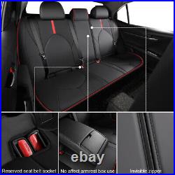 US For Toyota Camry 2018-2023 Car Custom Fit Leather Seat Cover Front+Rear Set