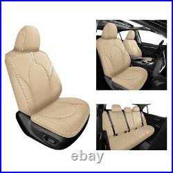 US For Toyota Camry 2018-2023 Car Custom Fit Leather Seat Cover Front+Rear Set