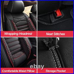 Universal Car Accessories Leather 5-Seat Cover Full Set Protector Cushion