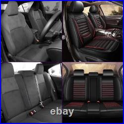 Universal Car Accessories Leather 5-Seat Cover Full Set Protector Cushion