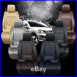 Universal Car Seat Cover Set Cushion Front Rear Split Bench Protector For Sedan