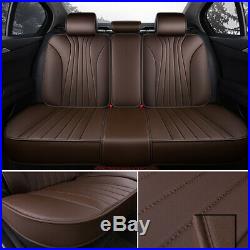 Universal Car Seat Cover Set Protector Front Rear Split Bench Zipper Closure