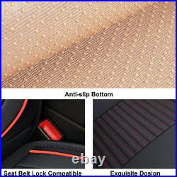Universal Car Seat Covers Breathable Leather for Cars SUV Pick-up Truck Sedan