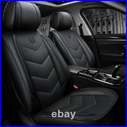 Universal Car Seat Covers Full Set PU Leather Cushion Fit for Honda