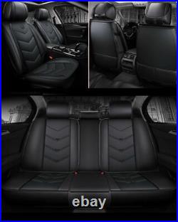 Universal Car Seat Covers Full Set PU Leather Cushion Fit for Honda