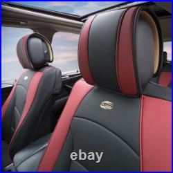 Universal Fit Premium Faux Leather Seat Covers Cushions For Car Truck SUV Van