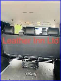 Vw Transporter T5, T6 1+2 Front Row And Triple Rare Bench Leatherette Seat Cover
