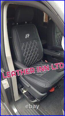 Vw Transporter T5 T6 Seat Cover For Double Front Bench 2 Headrests