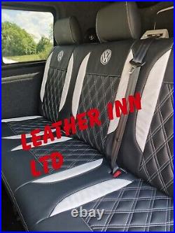Vw Transporter T5 T6 Seat Covers 6 Seater 1+2 front row & Triple Bench WITH LOGO