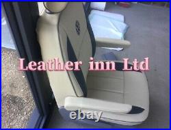 Vw Transporter T5 T6 Seat Covers Kombi 5 Seaters 1+1 & Triple Bench With Logo
