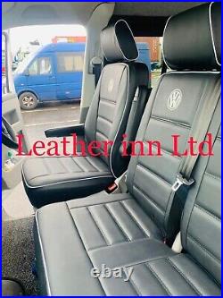 Vw Transporter T5 T6 Seat Covers Kombi 6 Seater 1+2 & Triple Bench With Vw Logo