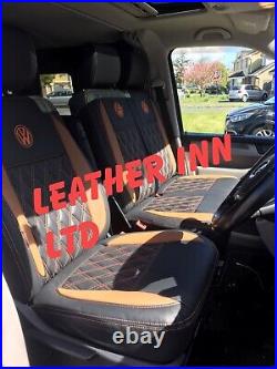 Vw Transporter T5 T6 Seat Covers kombi 6s 1+2 & Triple Bench All with Vw Logos