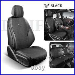 Waterproof Leather Car Seat Covers Full Set 5-sit Cushions Protector fit for BMW